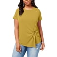 thumbnail image 1 of Blouse pour Femmes Polie Or Plus devant Torsadé 1X, 1 of 8