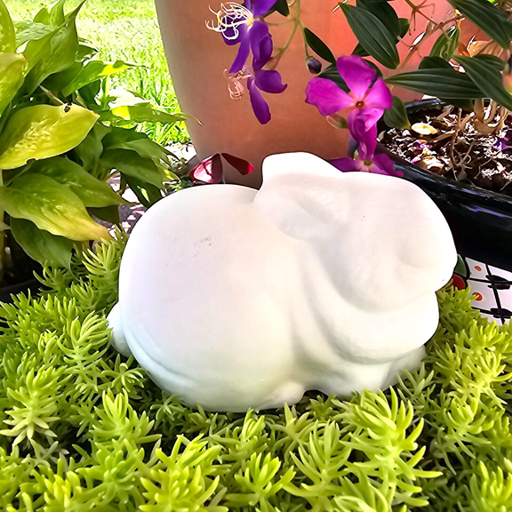 Cute Easter Bunny Rabbit 5.3" IN STOCK Ceramic Bisque Ready To Paint Pottery