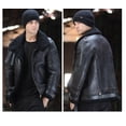thumbnail image 2 of 2024 Winter Fashion Coat for Man Genuine Sheepskin Shearling Jacket for Male Thick Warm Wool Liner Black Brown Plus Size for Weight Over 100kgs,M,Black, 2 of 5