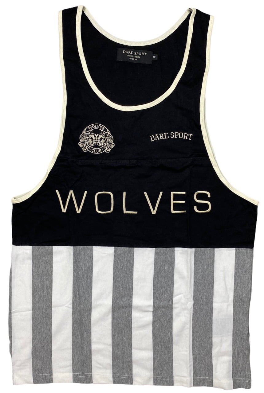 Darc Sport Men's Wolves Club Venice Embroidered Tank Top Tee T