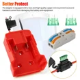 thumbnail image 3 of For Power Wheel Adapter For Milwaukee 18V Battery DIY Connector Dock w/Fuse Wire, 3 of 14