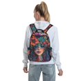 thumbnail image 7 of Honeii Bohemian Colorful Flower Woman Print Lightweight Backpacks,Carry on Backpack,Durable Backpack for School, Work & Travel, 7 of 7