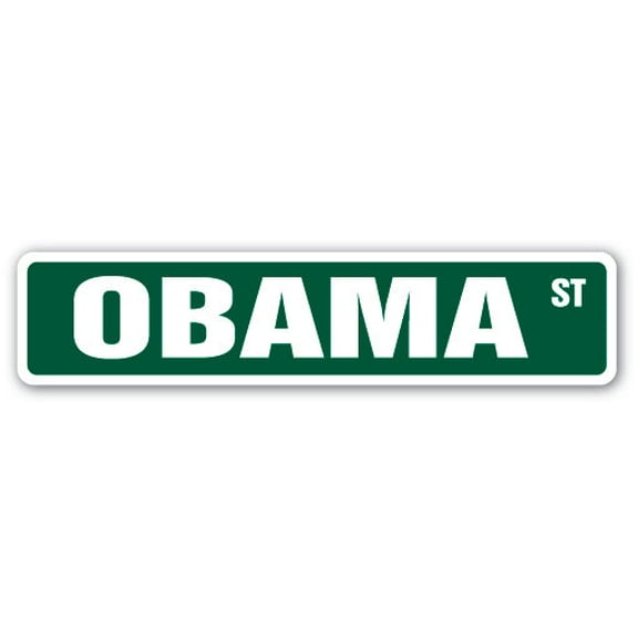 OBAMA Street Sign Childrens Name Room Sign | Indoor/Outdoor |  24" Wide