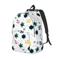 thumbnail image 2 of Daiia Turtles And Corals Vintage Canvas Backpack for Men and Women ,Hiking Backpack,Travel Laptop Bag for School,Large Capacity Backpack, 2 of 8