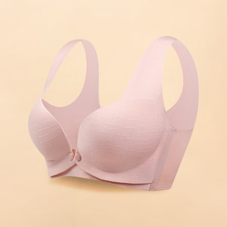 Munlar Nursing Bras Womens Breastfeeding Bra Ladies Traceless Comfortable One-piece No Steel Ring Front Buckle Breastfeeding Bra Woman Underwear