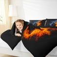 thumbnail image 4 of jejeloiu Musical Guitar Full Size Comforter Sets,Music Theme Bedding Comforter Set,Black Orange Bedding Sets,Microfiber Bedroom Decor Reversible,3-Piece, 4 of 8