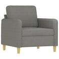 thumbnail image 3 of vidaXL Sofa Chair with Footstool Living Room Accent Upholstered Chair Fabric, 3 of 6