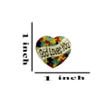 thumbnail image 3 of 3 Piece Set Autism Awareness Heart Colorful Puzzle Pieces Lapel Hat Pins 3P014, 3 of 4