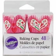 Wilton Mini Baking Cup Liner, Lace Heart 48 ct. 415-2056
