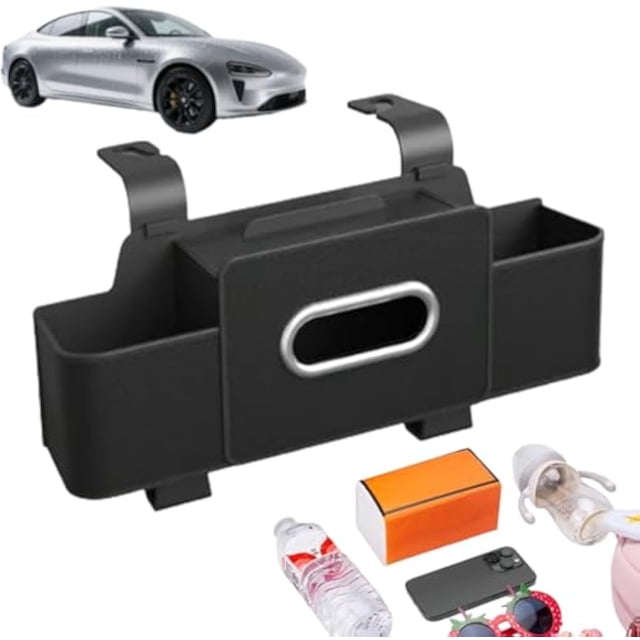 Maximize Your Car Space: Organizers & Storage Box for a Tidy Journey, Universal Multi Functional Car Seat Back Storage Box, Car Seat Back Organizer, For Phone, Sunglasses,Keys, For All Cars (Black)