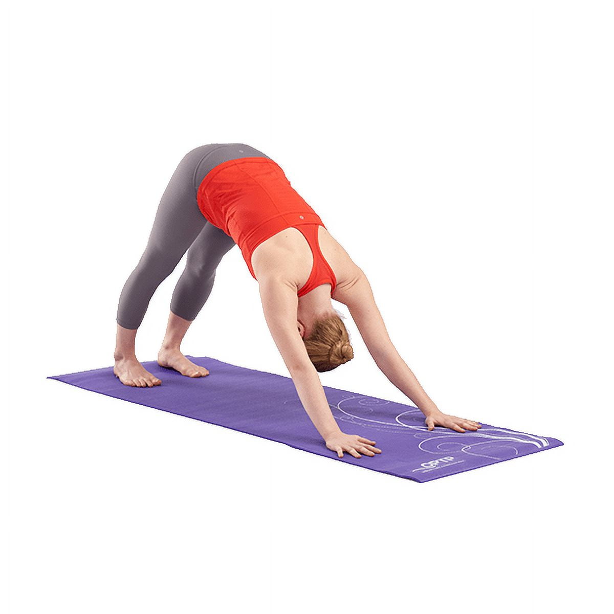 OPTP Yoga Mat - Purple Non-Slip Fitness and Exercise Mat (496)