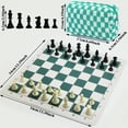 thumbnail image 3 of DGZEOLOO Chess Set Portable Rollable Travel Game for Ages 14+, PU & ABS Pieces with Storage Bag, 1-Count, Exclusively for Teens & Adults, 3 of 6