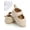 Beige, variant on Magazine Baby Girl Princess Shoes Toddler Lovely Mary Jane Cotton Soft Sole Anti-Slip Casual First Walkers Suitable for 0-18 Months Infant Magic Tape