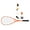 1 orange advanced re, variant on Aluminum Alloys Frame Squash Racquet Professional Beginner Squash Racket Ergonomic Grip Squash Training Paddles Enduring
