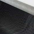 thumbnail image 5 of Matte Leather PVC Vinyl Fabric Faux Spunlaced Crocodile Pattern Black Weatherproof Domestic/Marine Upholstery Craft decoration, 5 of 5