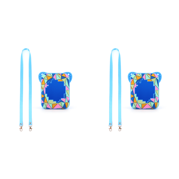 Funda Protectora Silicona Con Cordón para Bitzee Magicals Interactive Toy() Azul