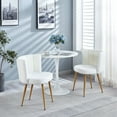 thumbnail image 4 of MAYEERTY Modern White Dining Chairs Set of 2 - For Dining/Living Room, 4 of 12