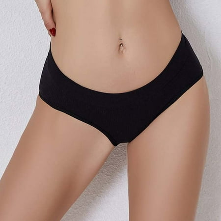 CAICJ98 Lingerie for Women Plus Size Underpants Panties Underwear Panties Bikini Solid Womens Briefs Knickers Cotton Panties Gift For Womens 2023 Black