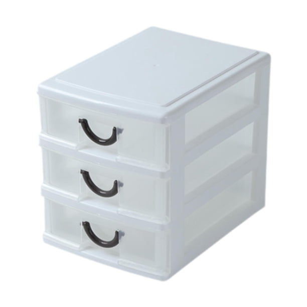 Cajón de almacenamiento de escritorio, estante de almacenamiento, organizador de escritorio decorativo que ahorra espacio, caja de almacenamiento para 3 capas