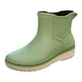 thumbnail image 1 of Chaussures de Pluie pour Femmes Version Coréenne Couleur Unie Mode Tube Court Chaussures d'Eau pour Femmes, 1 of 5