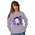 thumbnail image 5 of Kanji Style Betty Boop Be Bold Women Crewneck Sweatshirt Brisco Brands S, 5 of 6