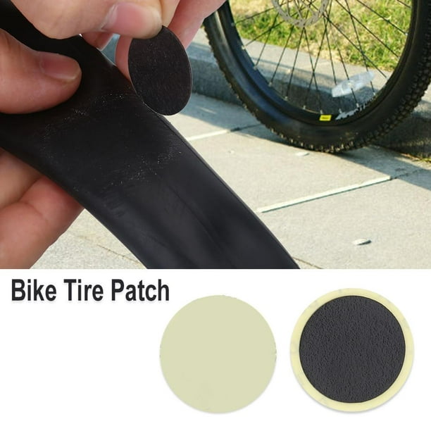 Domqga 10pcs / ensemble vélo vélo intérieur pneu sans colle adhésif patch  vélo réparation outil accessoire, outil de réparation de vélo, correctif de  pneu de vélo 