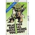 thumbnail image 2 of Star Wars: Saga - Yoda Social Distancing Wall Poster with Push Pins, 14.725" x 22.375", 2 of 3