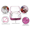 thumbnail image 3 of Keeli Kids Girls Pink Unicorn Lunch Box School Lunch Bag with Heart Sandwich Cutter in Pink Rainbow Unicorns, 3 of 6