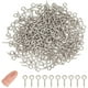 thumbnail image 1 of 500 piezas de mini pasadores de ojo de tornillo de acero inoxidable, clavijas de fianza de 10 mm de largo, pequeños pasadores de ojo de tornillo, cierres, ganchos, tornillos de ojo, pasador de metal, 1 of 9