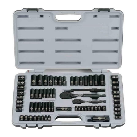 1/4 & 3/8 in. Drive Black Chrome SAE 69-Piece Mechanic Tool Set
