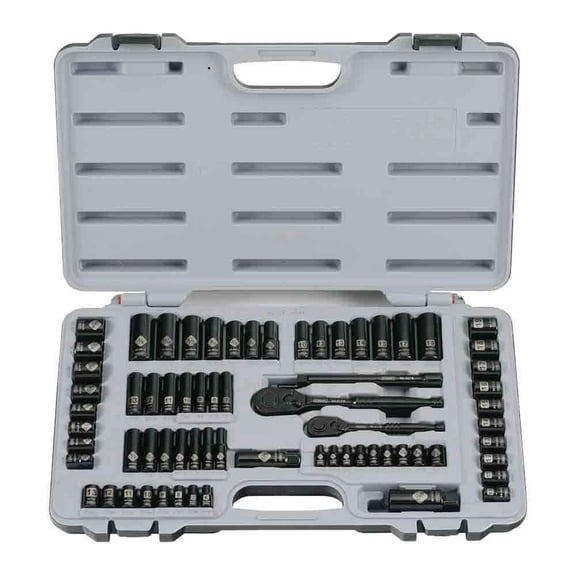 1/4 & 3/8 in. Drive Black Chrome SAE 69-Piece Mechanic Tool Set