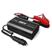 LiTime 300W Car Power Inverter, 12V DC to 120V AC Inverter for RV, Camping, Truck Converter with Dual Fast USB Charging Ports and 2 AC Outlets