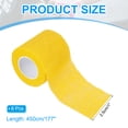 thumbnail image 2 of Uxcell Self Adhesive Bandage Wrap, Elastic Self Breathable Self Adherent Wrap Tape for Stretch Sports Wrist Ankle Yellow, 2 of 6