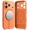 Tangerine, variant on Ringke Silicone Magnetic [Compatible with MagSafe] for iPhone 17 Pro Case, Slim Soft Grip Shockproof Cover with Camera Control Button Cover - Black