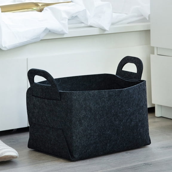 OFFIGAM 2-Pack Felt Storage Bins for Home Organization, Multi-Purpose Organizer Crates for Closet, Shelf, and Small Items
