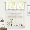 thumbnail image 6 of DriftAway Dandelion Floral Flower Lined Thermal Insulated Energy Saving Window Curtain Valance for Living Room/Bedroom/ Kitchen/Kids, 2 Layer, Rod Pocket, 52"x18"+2”Header (Yellow), 6 of 6