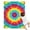 Rainbow Tie Dye, variant on Rainbow Tie Dye Circular Pattern Blanket,Comfortable Soft Flannel Throw Blanket,All Season,Warm Lightweight Blankets for Sofa Bed Couch Living Room Chair,30"x40"