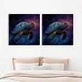 thumbnail image 5 of OWNSERIES Sea Turtle Pattern 2PC Canvas Wall Art Paintings for Living Room - Canvas Framed Print Wall Artworks Bedroom Decoration Office Wall Decor, 5 of 5