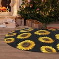 thumbnail image 6 of Lsque Sunflower (2) Print Christmas Tree Skirt, Tree Skirt with Ties or Velcro, Perfect for Holiday Decorations, Halloween, and New Year-48", 6 of 7