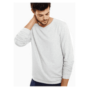 Onia Owen Crew Neck Sweatshirt, Gray Heather, Size M, MSRP $120