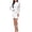 W-White, variant on Dresses For Women 2026 Long Sleeve Cocktail Round Neck Mesh And Solid Color Outfits Dresses Charm Wear S Black