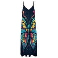 thumbnail image 4 of Colorful Butterfly Sleeveless Dress Women's Clothing Chic And Elegant Woman Dress Elegant Women's Sets, 4 of 6