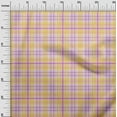 thumbnail image 3 of oneOone Rayon Medium Yellow Fabric Check Diy Clothing Quilting Fabric Print Fabric By Yard 56 Inch Wide, 3 of 4