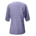 thumbnail image 4 of DuoJiaJ Trendy Women's Shirts For Casual Wear Versatile Regular Fit For Spring Summer And Fall Ideal With Jeans Women's Button Down Shirts Purple XL, 4 of 4