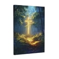 thumbnail image 3 of CozyNet A Peaceful Forest With A Glowing Path Leading To A Radiant Cross Wall Art Prints With Frame Canvas Perfect for Living Room & Bedroom, Ready to Hang, Wall Decor 16"x20", 3 of 10