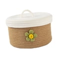 thumbnail image 1 of Storage Basket with Lid, Rope Storage Baskets,Laundry Hamper, for Pillows Storage in Living Room , Basket with Cover , S S, 1 of 8