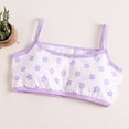 thumbnail image 2 of Staki Soft Teen Bras for Girls Lightly Padded Cotton Girl Training Bras Breathable Wireless Comfort Light Purple,9-10 Years, 2 of 7