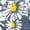 HEATHER BLUE, variant on - Classic Logo Daisy Knock Out - Women's Short Sleeve Graphic T-Shirt