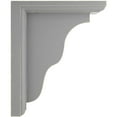 thumbnail image 3 of 3 1/2"W x 7"D x 9"H Hamilton Traditional Wood Vintage Decor Bracket, Pebble Grey, 3 of 6