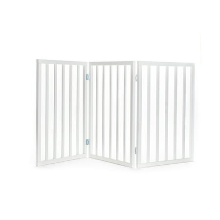 UPC: 0810079860159 | Primetime Petz – Best Freestanding  Hard Wood  Folding Pet Fence  Indoor Dog Gate for Home